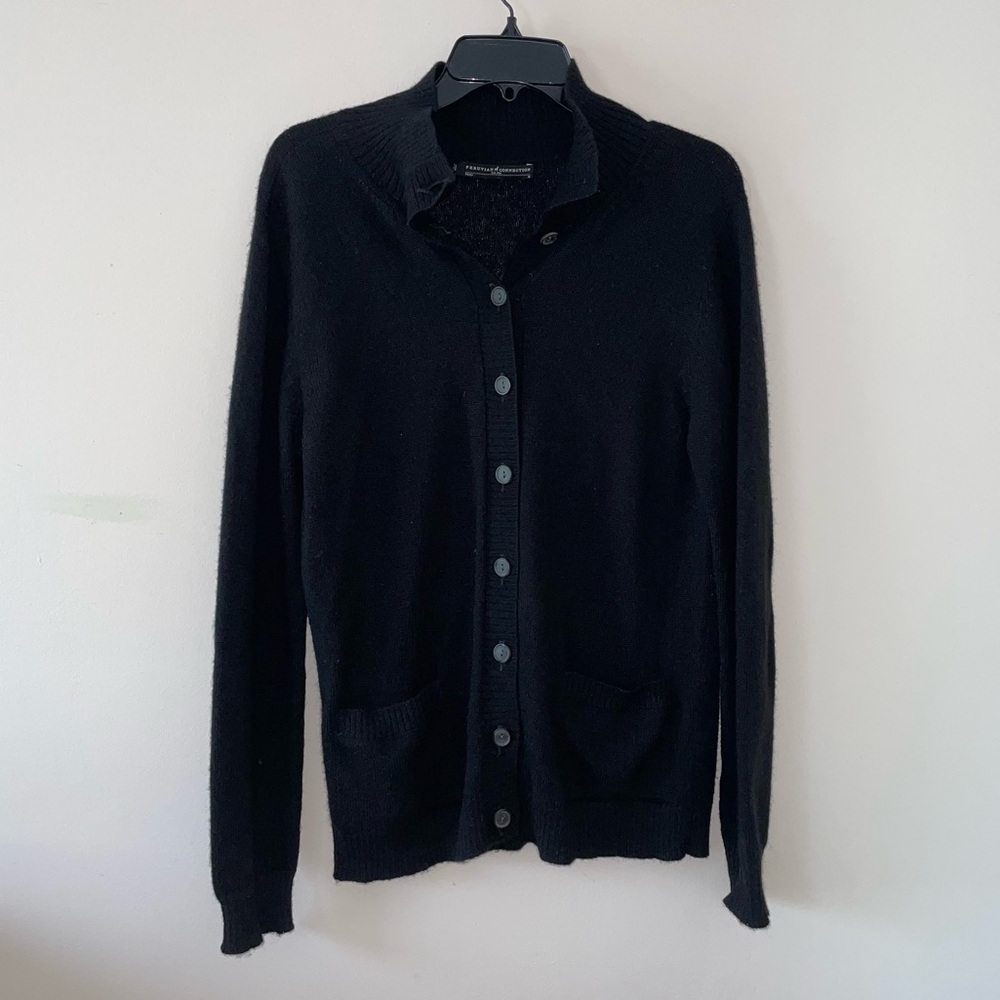 Peruvian Connection Button Up Cardigan Sweater with Pockets Size Medium